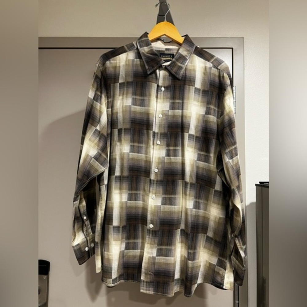 Cremieux Premium Denim Men's Long Sleeve Shirt Size XXL